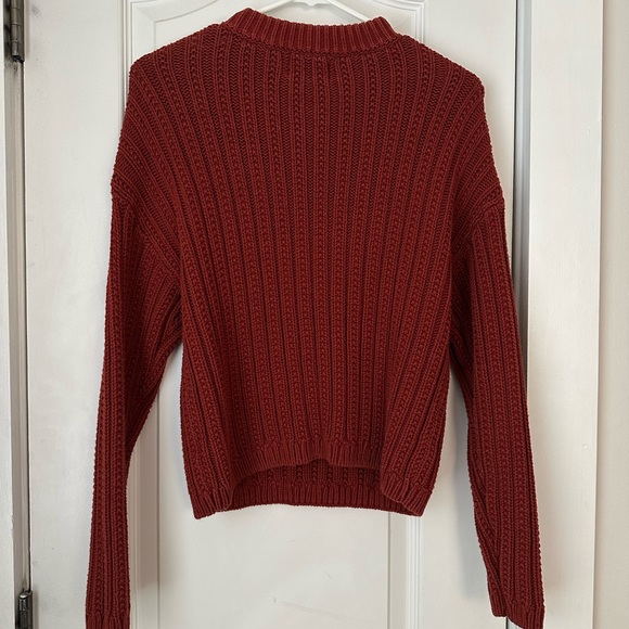 Universal Thread Rich Red Ribbed Sweater - Picture 3 of 4